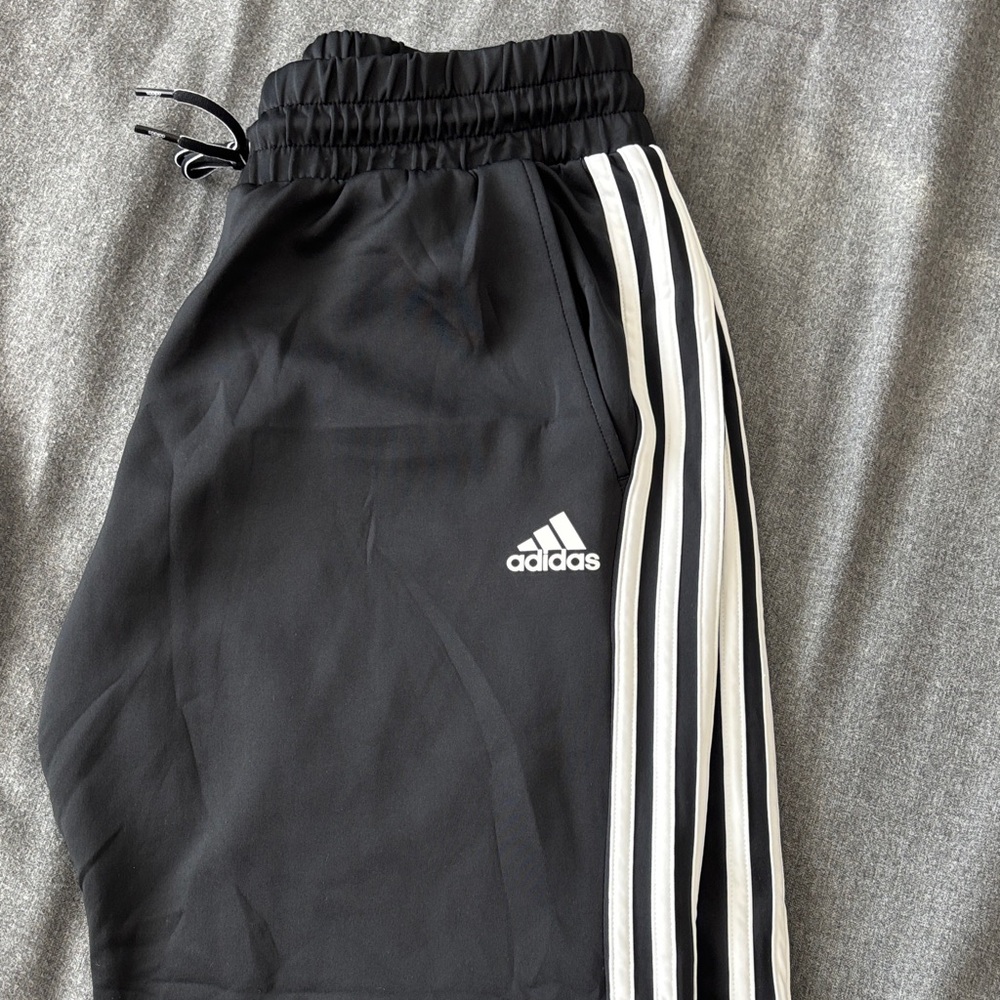 Adidas Women’s Black Joggers with White Stripes New W/O tags